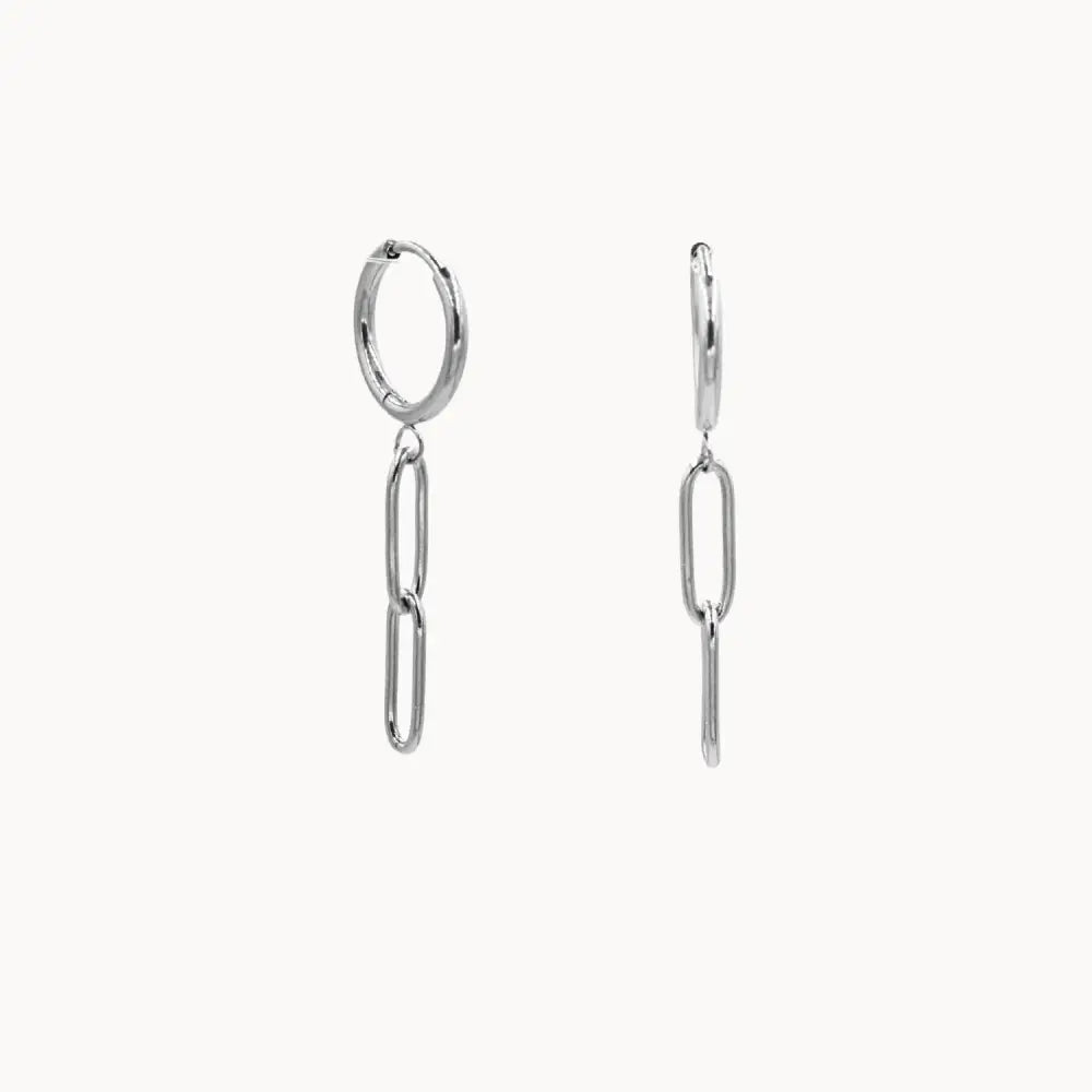 Boucle Secret Acier Inoxydable Argent / 1 Boucle Doreille
